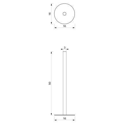 Toilettenpapierhalter 51 cm weiß