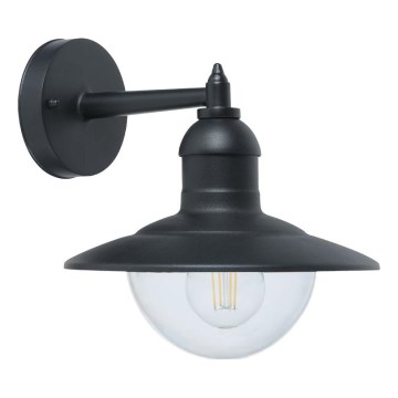 Top Light - Außenwandleuchte VERONA 1xE27/12W/230V IP44 schwarz