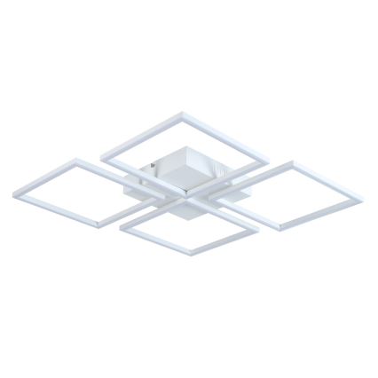 Top Light - Dimmbare LED-Aufbauleuchte RIVIERA 4xLED/16,25W/230V eckig weiß + Fernbedienung