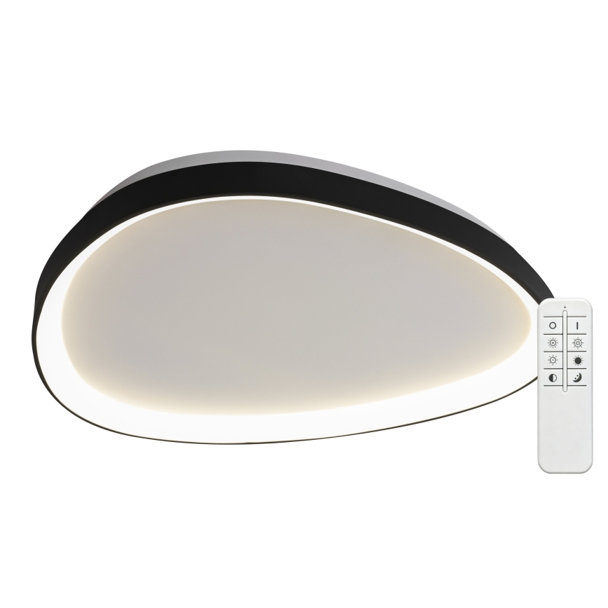 Top Light - LED-dimmbare Deckenleuchte ECLIPSE LED/55W/230V 3000-6500K Ø 60 cm schwarz + Fernbedienung
