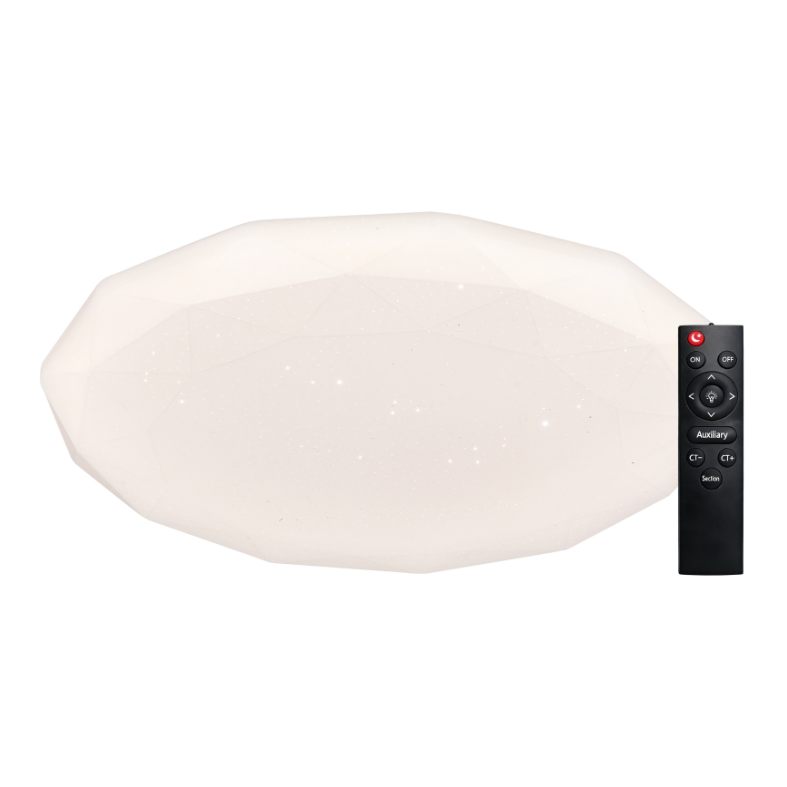 Top Light - LED-dimmbare Badezimmer-Deckenleuchte SPARKLE LED/60W/230V 3000-6500K IP44 Ø 49 cm weiß + Fernbedienung
