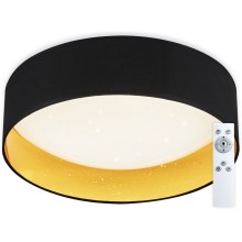 Top Light - Dimmbare LED-Deckenleuchte IVONA 40C + Fernbedienung LED/24W/230V + Fernbedienung schwarz