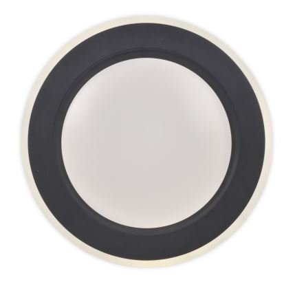 Top Light - Dimmbare LED-Deckenleuchte NORMAN LED/51W/230V d 39 cm schwarz + Fernbedienung