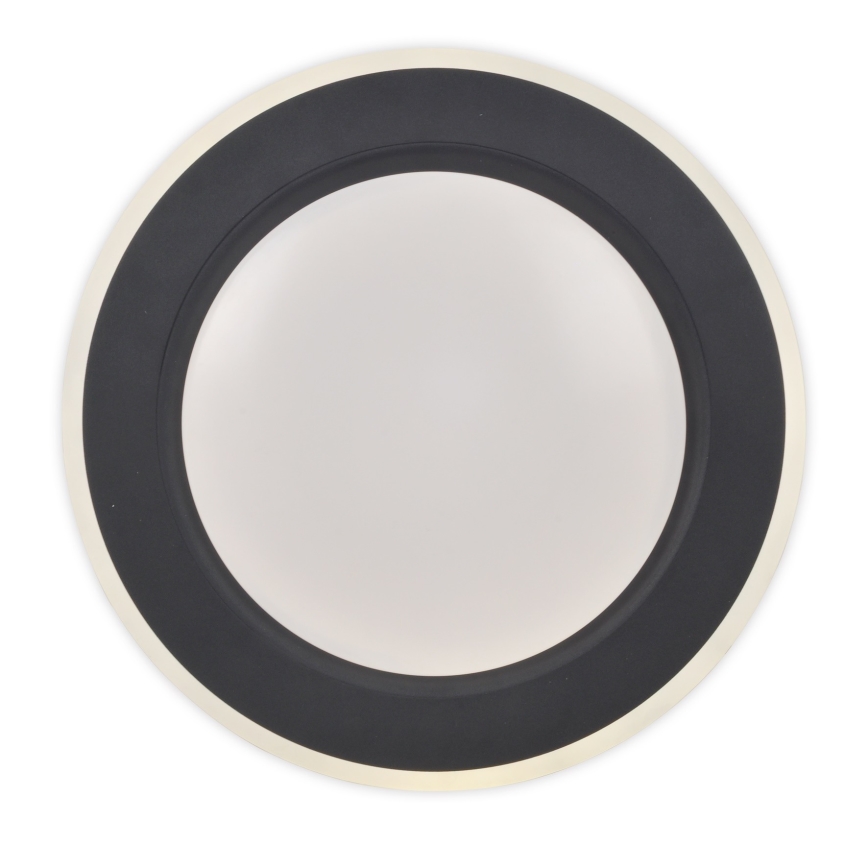 Top Light - Dimmbare LED-Deckenleuchte NORMAN LED/51W/230V d 39 cm schwarz + Fernbedienung