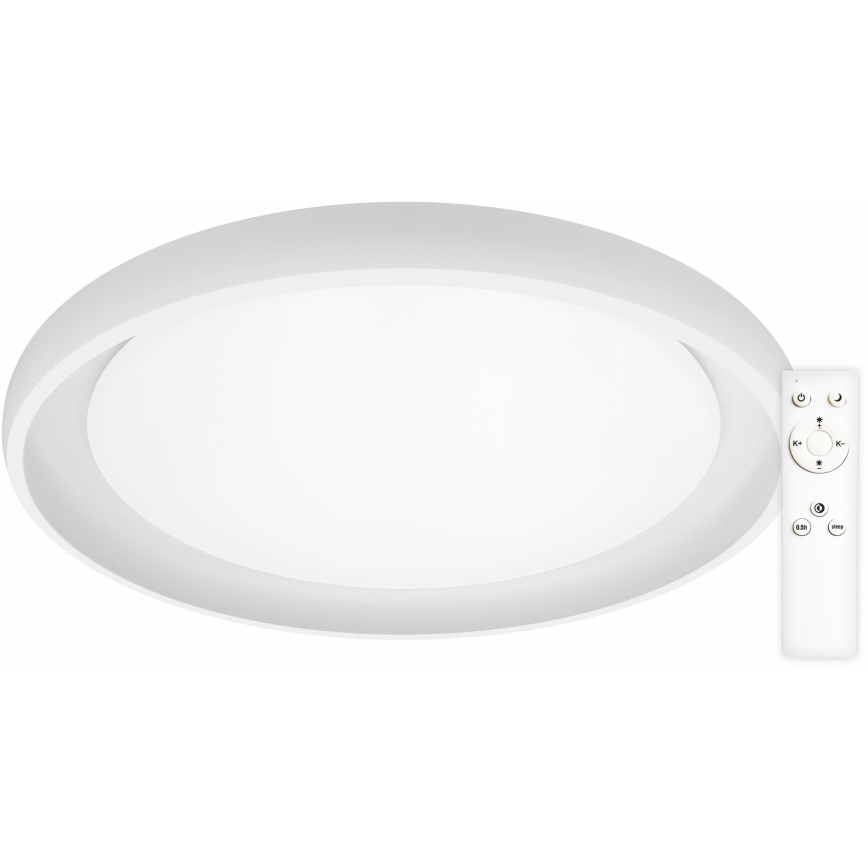 Top Light - Dimmbare LED-Deckenleuchte SALERNO LED/60W/230V 3000-6500K d 60 cm weiß + Fernbedienung