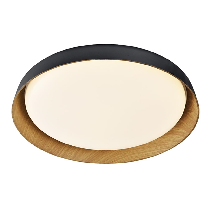 Top Light - Dimmbare LED-Deckenleuchte SATELLITE LED/36W/230V 3000-6500K d 43 cm schwarz/braun + Fernbedienung