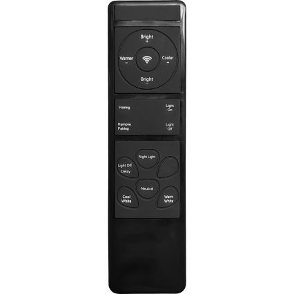 Top Light - Dimmbare LED-Deckenleuchte SATELLITE LED/48W/230V 3000-6500K d 53 cm schwarz/braun + Fernbedienung