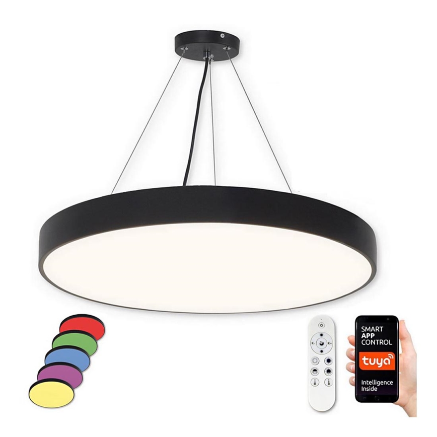 Top Light - Dimmbare LED-RGB-Hängeleuchte an Schnur METAL LED/60W/230V Wi-Fi Tuya schwarz + Fernbedienung