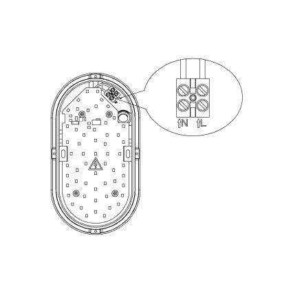 Top Light - LED Außenwandleuchte BARI LED/15W/230V 4000K IP54