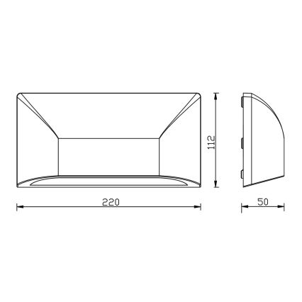 Top Light - LED Außenwandleuchte LED/6W/230V IP65