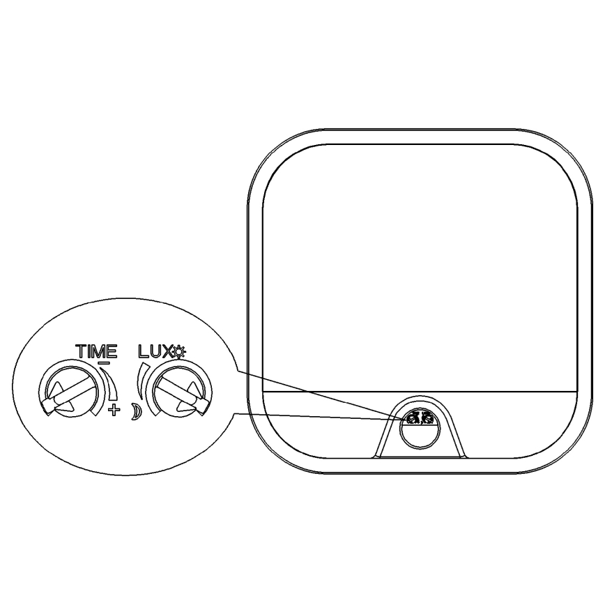Top Light - LED Außen-Wandleuchte mit Bewegungs- und Dämmerungssensor BARI LED/20W/230V 4000K IP65