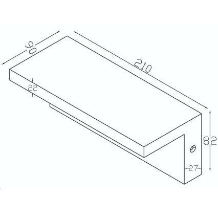 Top Light - LED Außenwandleuchte mit Sensor ELON LED/10W/230V 4000K IP54