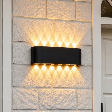 Top Light - LED-Außenwandleuchte RAY LED/10W/230V 3000/4000/6500K IP54 schwarz