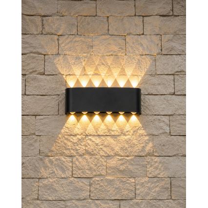 Top Light - LED-Außenwandleuchte RAY LED/10W/230V 3000/4000/6500K IP54 schwarz