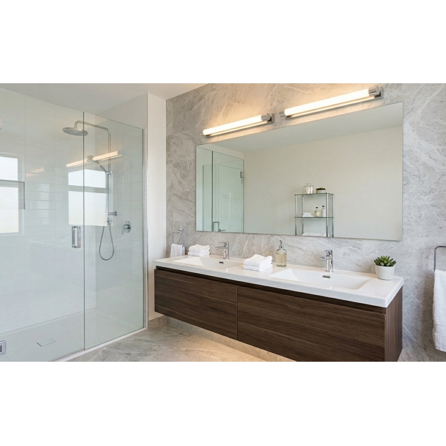 Top Light - LED Badspiegelleuchte TURIA LED/12W/230V 3000/4000/6500K IP44 60 cm glänzender Chrom