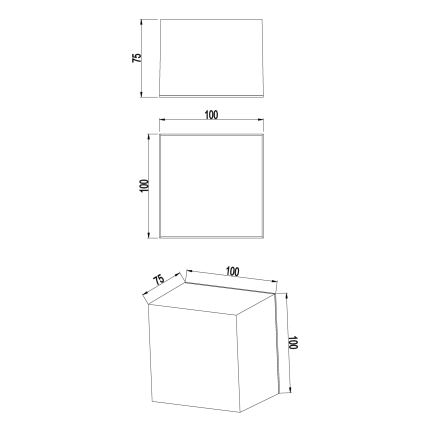 Top Light - LED Badezimmer Wandleuchte BOXTER LED/5W/230V 4000K IP65