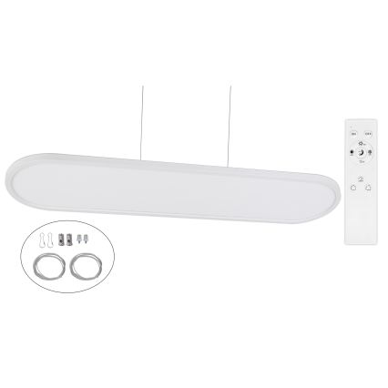 Top Light - LED, dimmbar, Deckenaufbau-/Pendelleuchte OVAL LED/36W/230V 3000-6500K weiß + Fernbedienung