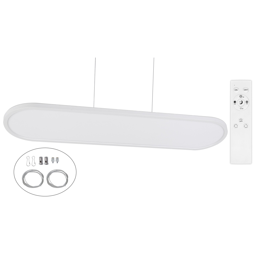 Top Light - LED, dimmbar, Deckenaufbau-/Pendelleuchte OVAL LED/36W/230V 3000-6500K weiß + Fernbedienung