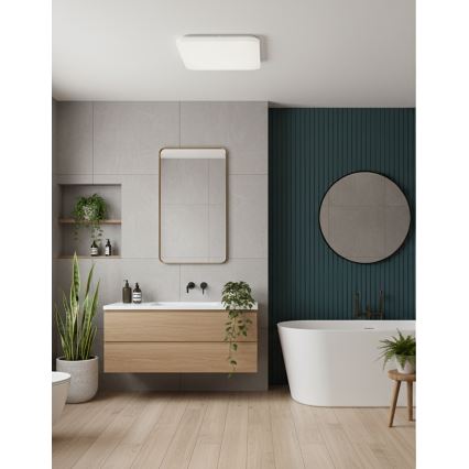 Top Light - LED-Badezimmer-Deckenleuchte DUNAJ LED/32W/230V 3000/4000/6500K IP44 38x38 cm weiß