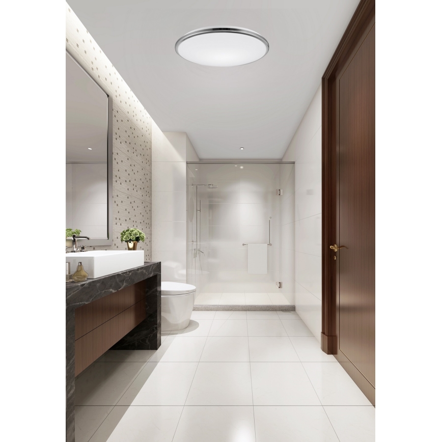Top Light - LED-Deckenleuchte für Badezimmer SILVER LED/10W/230V IP44 3000/4000/6500K d 29 cm glänzendes Chrom