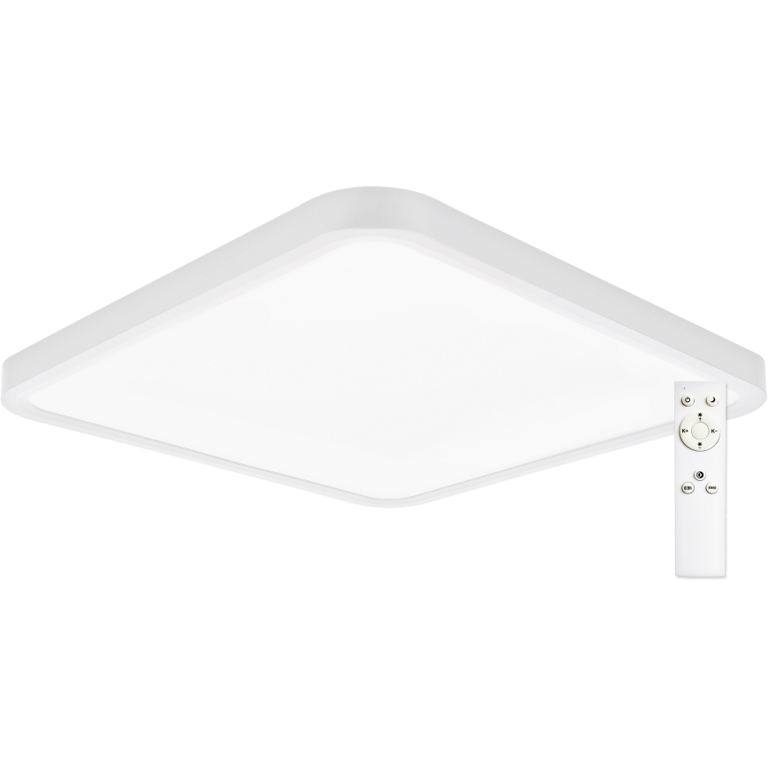 Top Light - Dimmbare LED-Deckenleuchte REVIT LED/36W/230V 3000-6500K 40x40 cm weiß + Fernbedienung