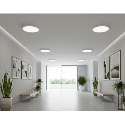Top Light - LED-Deckenleuchte mit Bewegungsmelder REVIT LED/9/12/18W/230V 3000/4000/6500K Ø 23 cm weiß