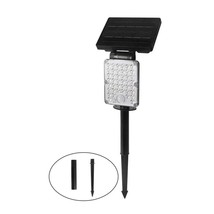 Top Light - LED-Solarleuchte mit 3-in-1-Sensor ZENITH LED/10W/3,7V 3000/4000/6500K IP54 2400 mAh
