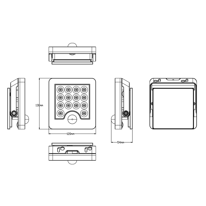 Top Light - LED-Solarwandstrahler mit Sensor HELEON S LED/5W/3,7V IP65 4000K 1800 mAh