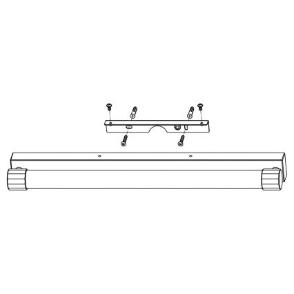 Top Light - LED Spiegelleuchte für das Bad TURIA LED/8W/230V 3000/4000/6500K IP44 40 cm glänzender Chrom