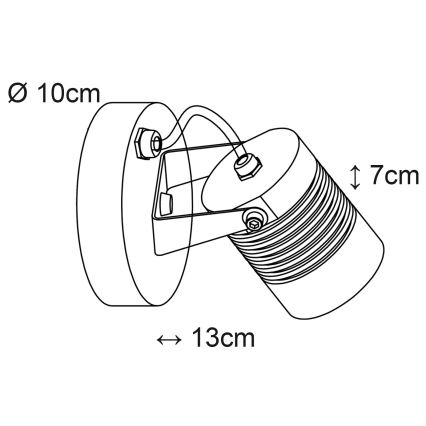 Top Light - LED-Wandleuchte für den Außenbereich IBIZA LED/5W/230V IP54