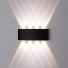 Top Light - LED-Wandleuchte für den Außenbereich LED/8W/230V IP44 4000K schwarz