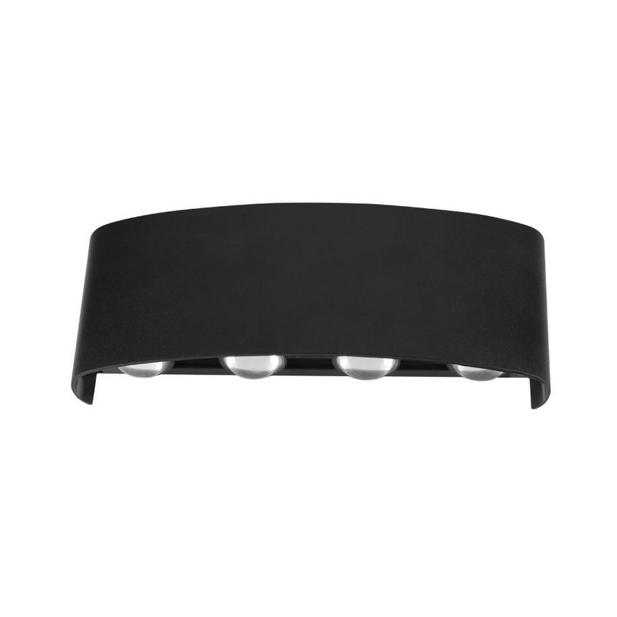 Top Light - LED-Wandleuchte für den Außenbereich LED/8W/230V IP44 4000K schwarz