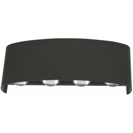 Top Light - LED-Wandleuchte für den Außenbereich LED/8W/230V IP44 4000K schwarz