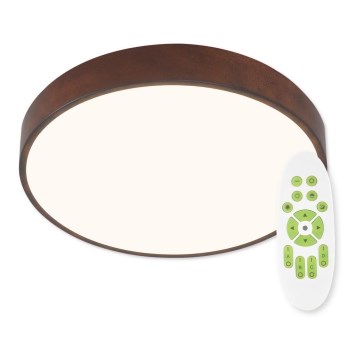 Top Light Metal 40CO FB - Dimmbare LED-Deckenleuchte METAL LED/51W/230V + Fernbedienung braun