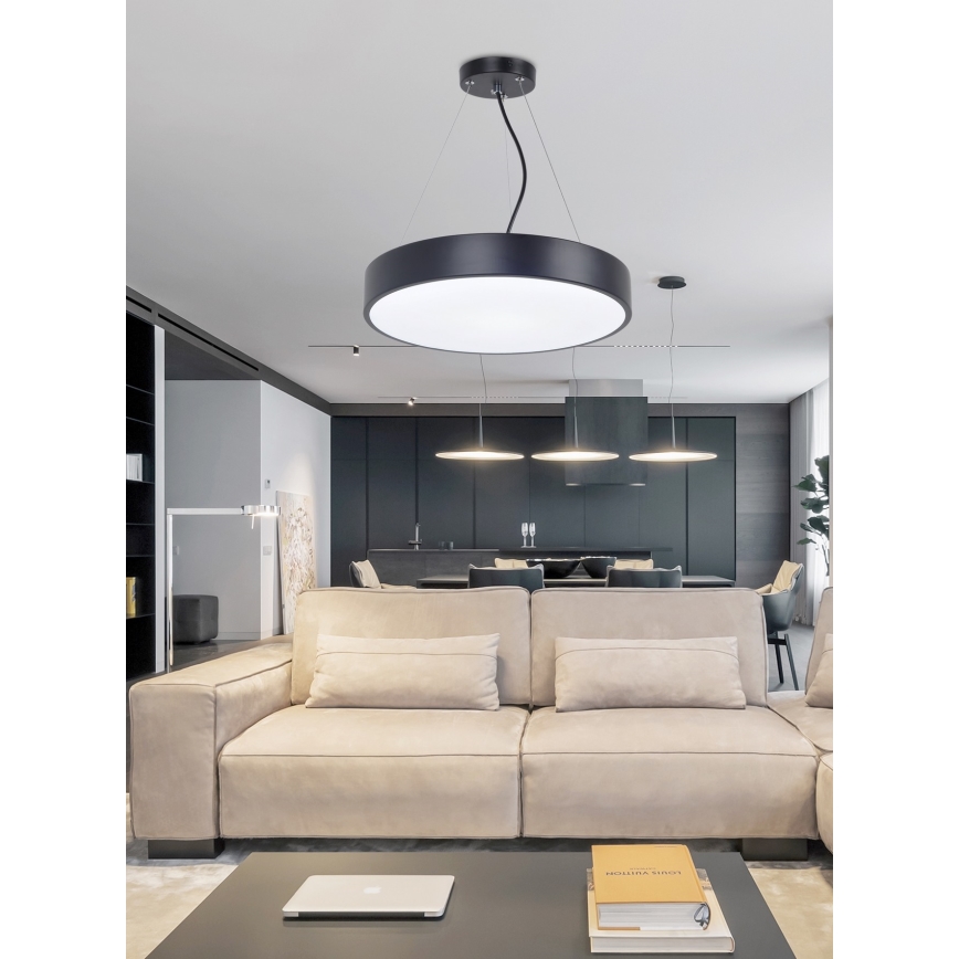 Top Light Metal 40CZ RC - LED dimmbare Hängeleuchte an Seil METAL LED/51W/230V schwarz + Fernbedienung