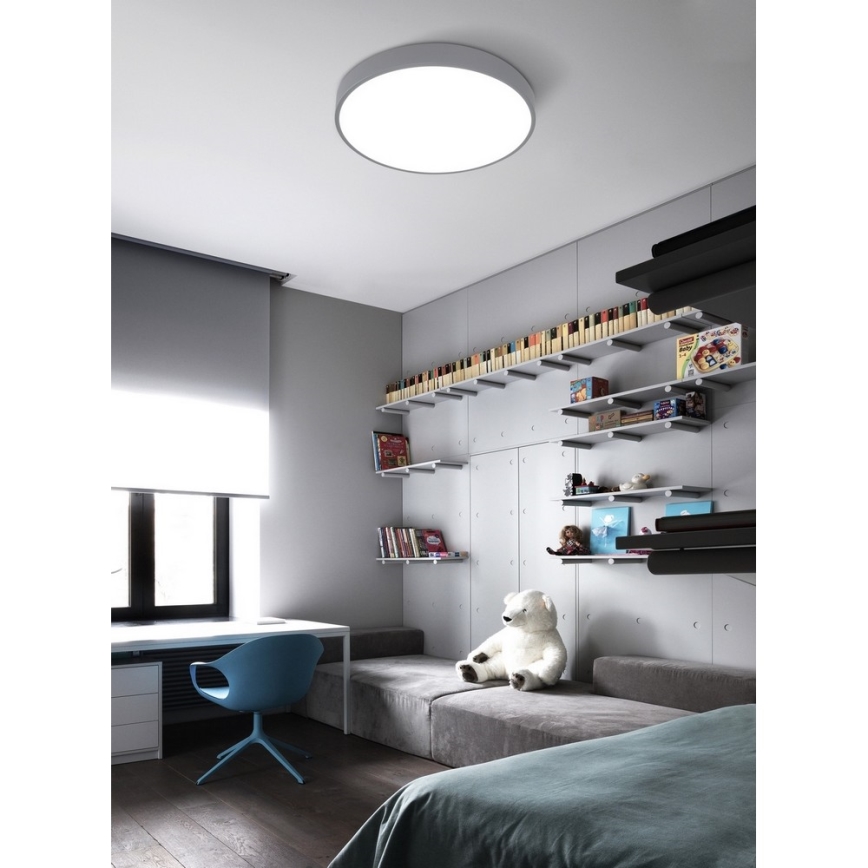 Top Light Metal 40S RC - LED dimmbare Deckenleuchte LED/51W/230V grau + Fernbedienung