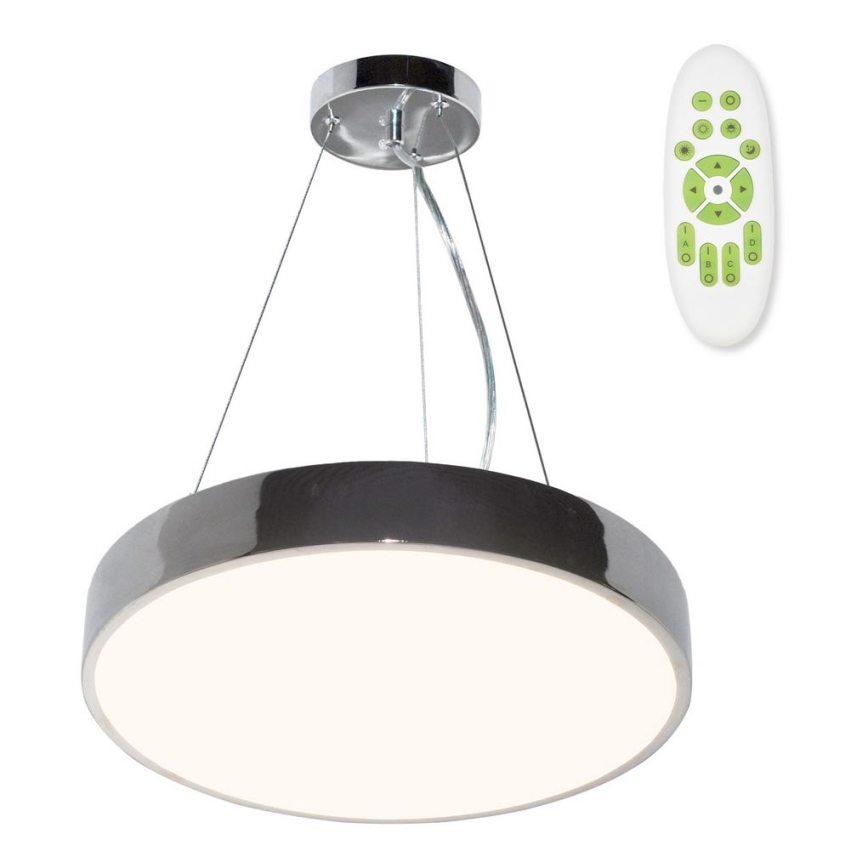 Top Light Metall 40CRZ FB - Dimmbare LED-Hängeleuchte METAL LED/51W/230V glänzendes Chrom + Fernbedienung