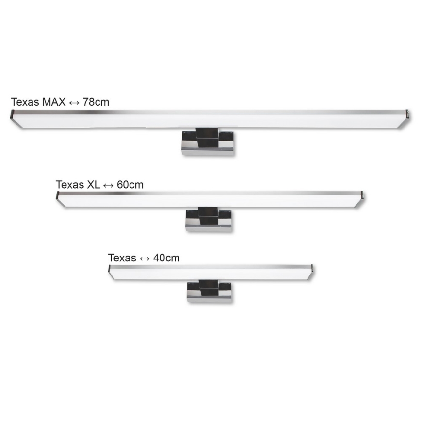 Top Light TEXAS - LED Badezimmer-Spiegelleuchte TEXAS LED/8W/230V IP44