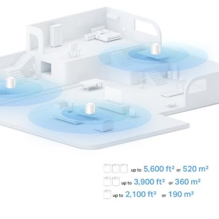 TP-Link - 2er-Set Wi-Fi 6 Mesh-System für das ganze Zuhause