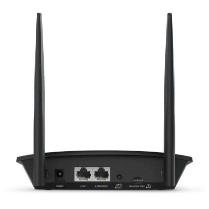 TP-Link - 4G-LTE-Router TL-MR100, Wireless N 300 Mbit/s, Wi-Fi