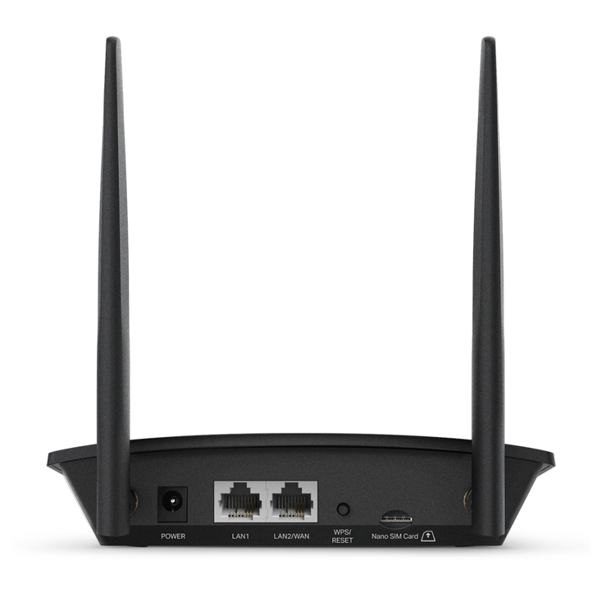TP-Link - 4G-LTE-Router TL-MR100, Wireless N 300 Mbit/s, Wi-Fi