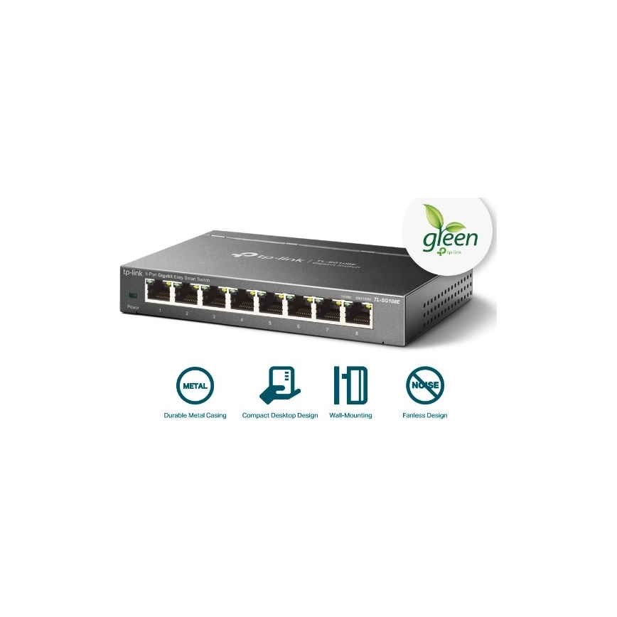 TP-Link - 8‑Port‑Gigabit Easy Smart Switch