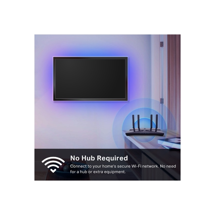 TP-Link - Dimmbarer LED-RGBW-Streifen 5 m, 13 W, 230 V, Wi-Fi