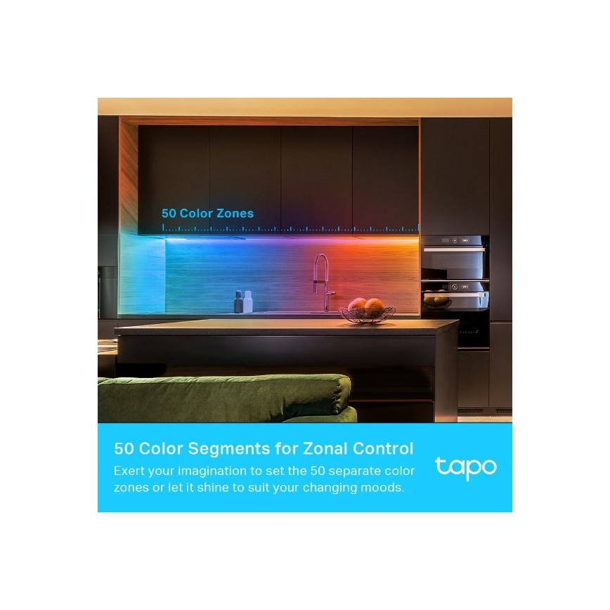 TP-Link - dimmbarer RGBW-LED-Streifen 5 m LED/24W/230V Wi-Fi