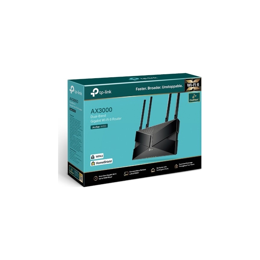 TP-Link - Dualband-Gigabit-Wi-Fi-6-Router Archer AX53