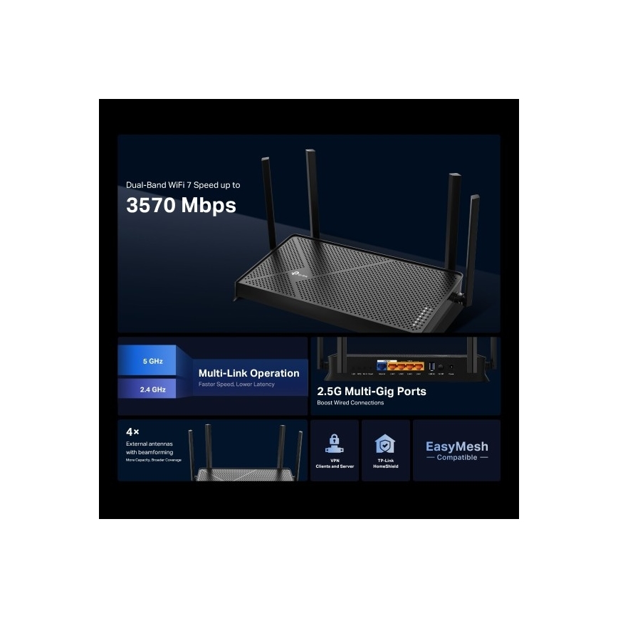 TP-Link - Dualband-Wi-Fi-7-Router