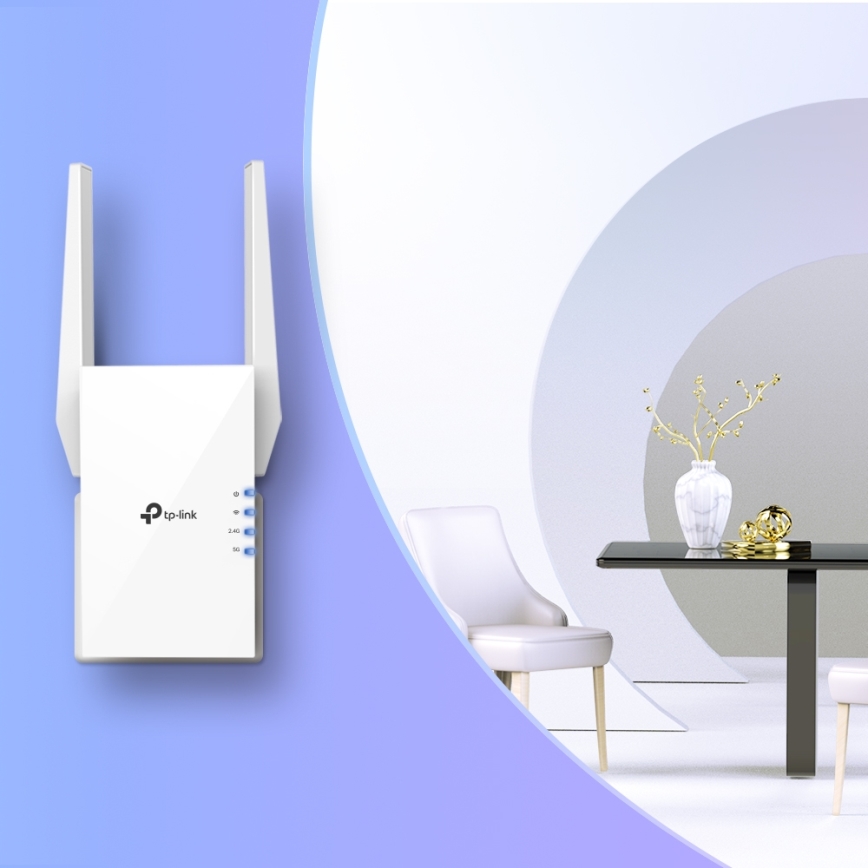 TP-Link - Dualband Wi‑Fi 6 WLAN-Repeater RE505X