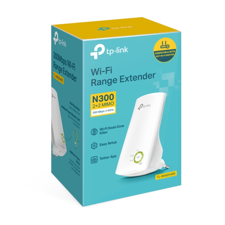 TP-Link - Einbandiger Wi‑Fi-4-Repeater N300