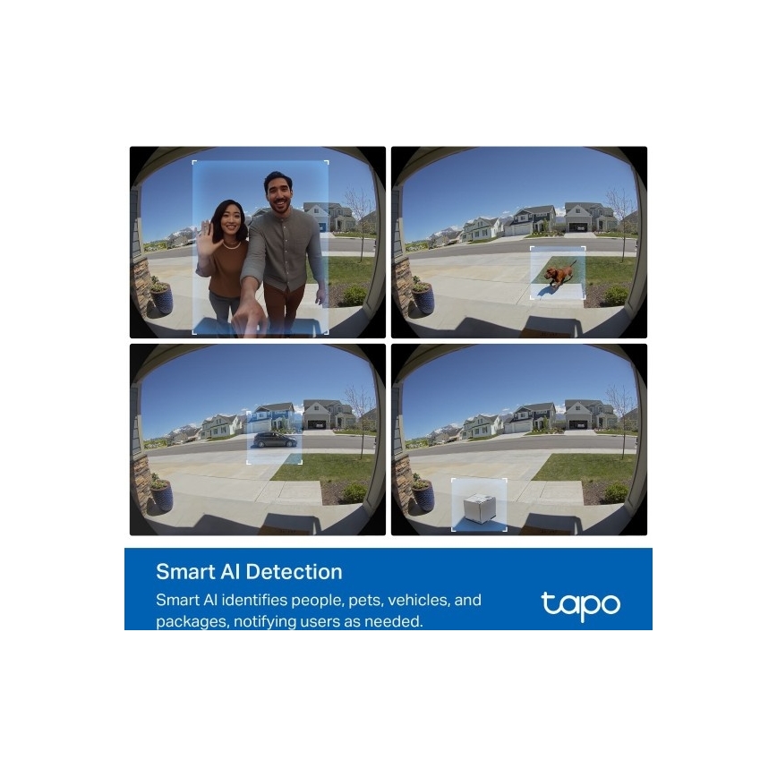 TP-Link - Intelligente Video-Türklingel 2K 10000 mAh IP66 Wi-Fi Tuya