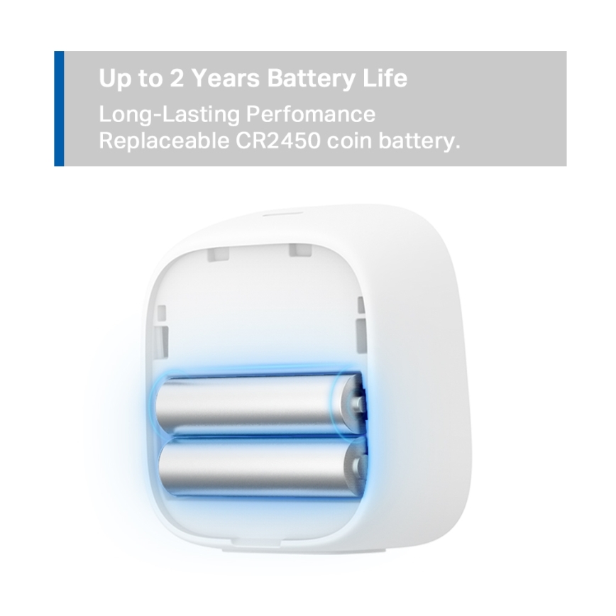 TP-Link - Intelligenter Monitor zur präzisen Messung von Temperatur und Luftfeuchtigkeit 2xAAA